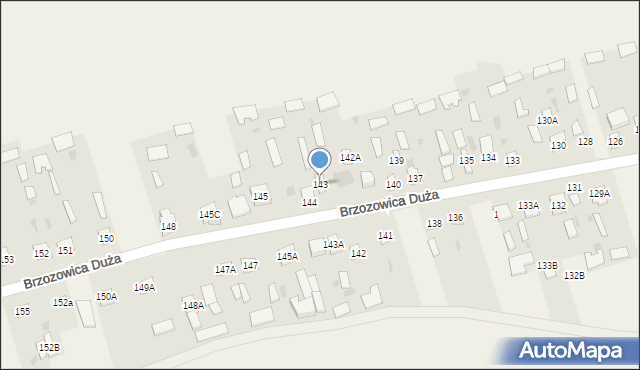 Brzozowica Duża, Brzozowica Duża, 143, mapa Brzozowica Duża