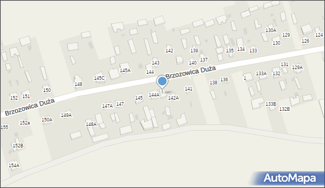 Brzozowica Duża, Brzozowica Duża, 143A, mapa Brzozowica Duża