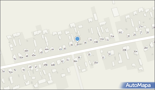 Brzozowica Duża, Brzozowica Duża, 37, mapa Brzozowica Duża