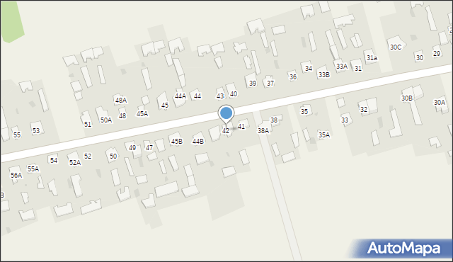 Brzozowica Duża, Brzozowica Duża, 42, mapa Brzozowica Duża