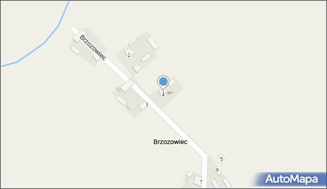 Brzozowiec, Brzozowiec, 4, mapa Brzozowiec