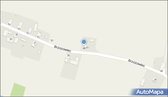 Brzozowiec, Brzozowiec, 49, mapa Brzozowiec