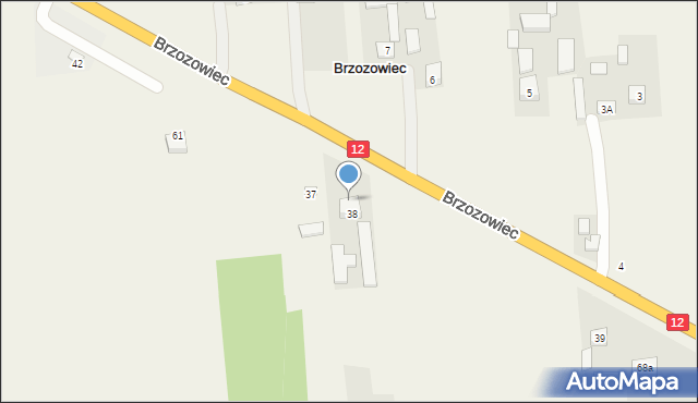 Brzozowiec, Brzozowiec, 64, mapa Brzozowiec