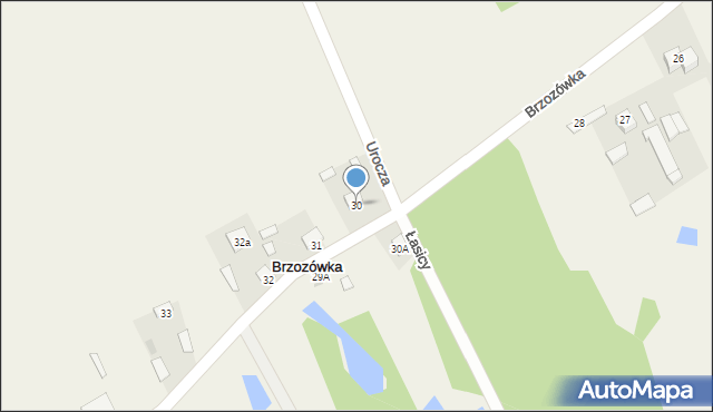 Brzozówka, Brzozówka, 30, mapa Brzozówka