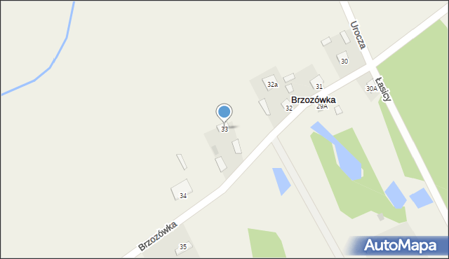 Brzozówka, Brzozówka, 33, mapa Brzozówka