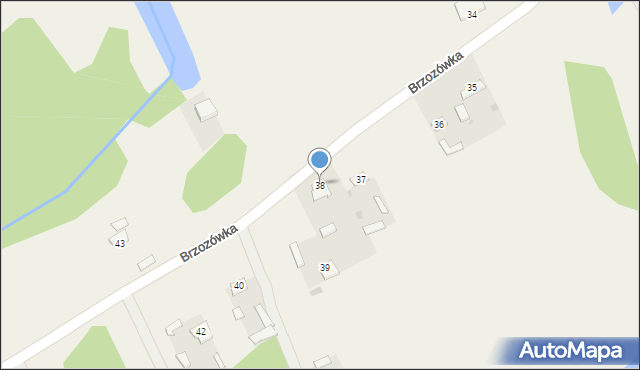 Brzozówka, Brzozówka, 38, mapa Brzozówka