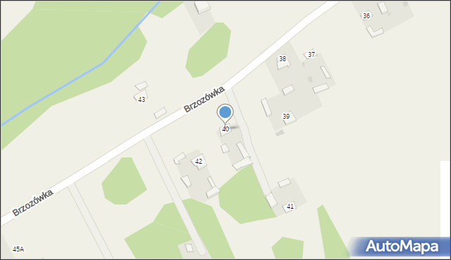 Brzozówka, Brzozówka, 40, mapa Brzozówka