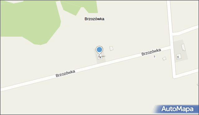 Brzozówka, Brzozówka, 7a, mapa Brzozówka