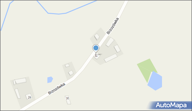 Brzozówka, Brzozówka, 31, mapa Brzozówka