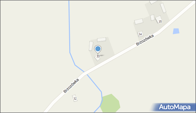 Brzozówka, Brzozówka, 33, mapa Brzozówka