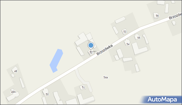 Brzozówka, Brzozówka, 52, mapa Brzozówka