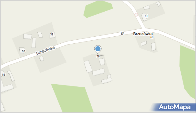 Brzozówka, Brzozówka, 59, mapa Brzozówka