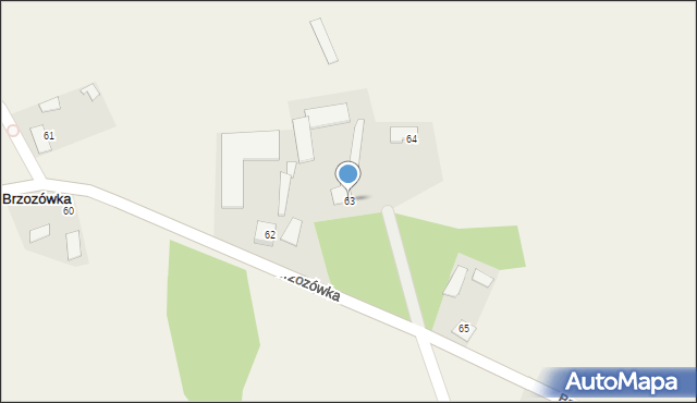 Brzozówka, Brzozówka, 63, mapa Brzozówka