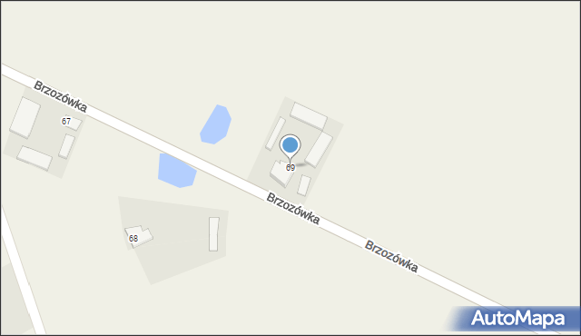 Brzozówka, Brzozówka, 69, mapa Brzozówka