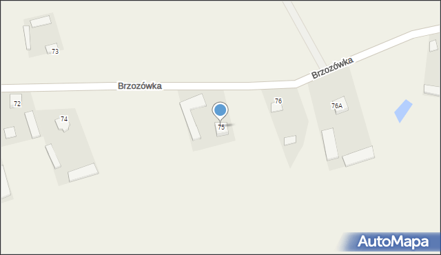 Brzozówka, Brzozówka, 75, mapa Brzozówka