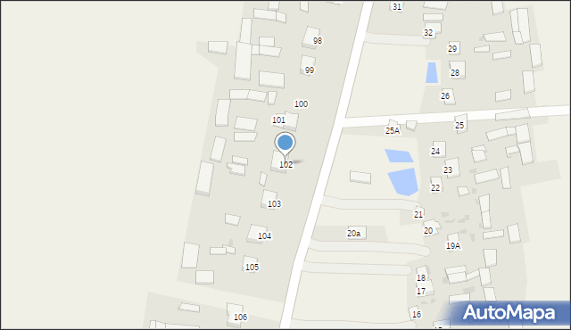 Brzozówka, Brzozówka, 102, mapa Brzozówka