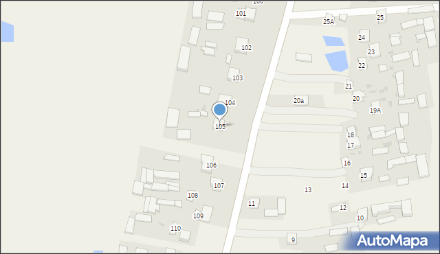 Brzozówka, Brzozówka, 105, mapa Brzozówka