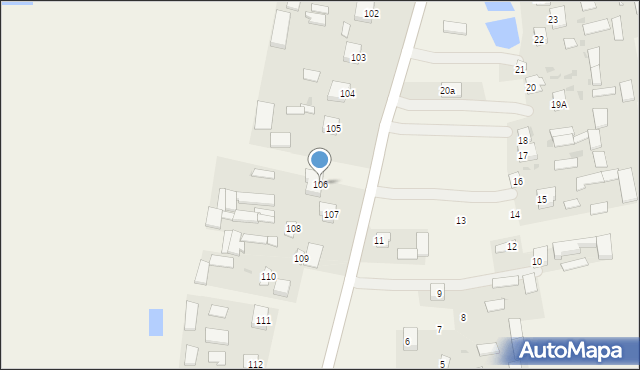 Brzozówka, Brzozówka, 106, mapa Brzozówka