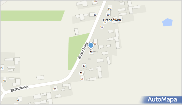 Brzozówka, Brzozówka, 56, mapa Brzozówka