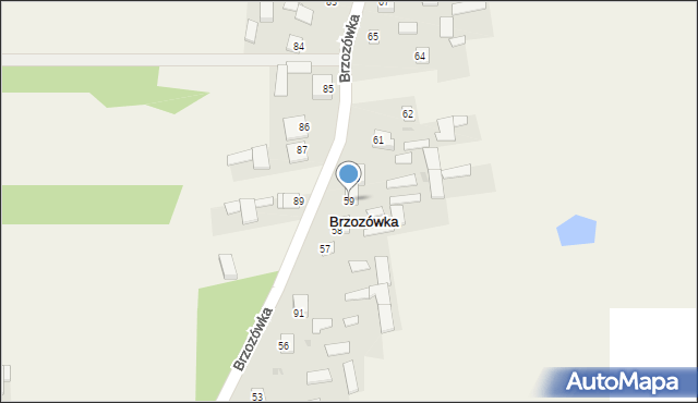 Brzozówka, Brzozówka, 59, mapa Brzozówka