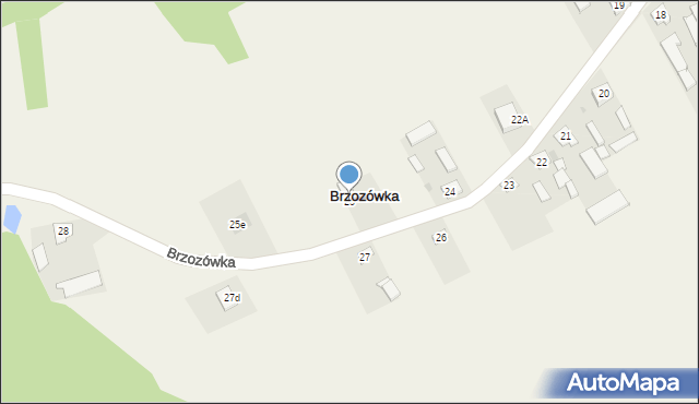Brzozówka, Brzozówka, 25, mapa Brzozówka