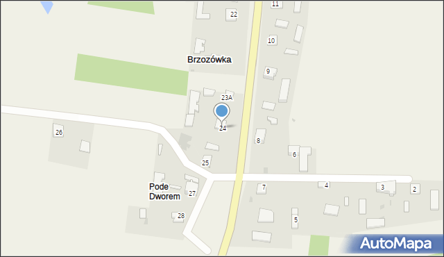 Brzozówka, Brzozówka, 24, mapa Brzozówka