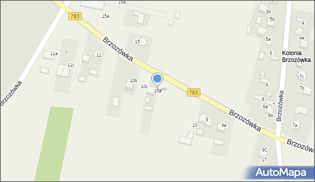 Brzozówka, Brzozówka, 10a, mapa Brzozówka