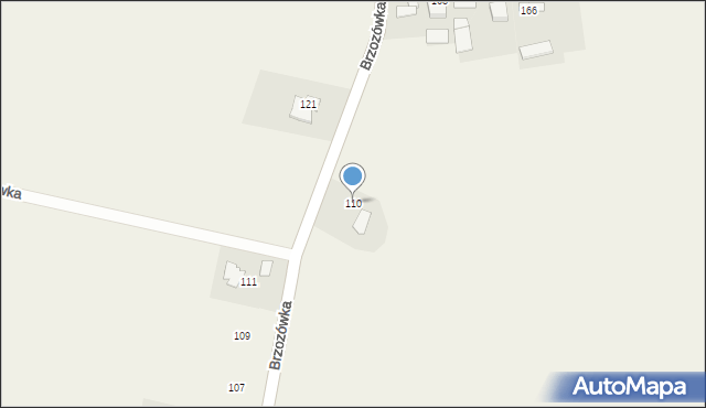 Brzozówka, Brzozówka, 110, mapa Brzozówka