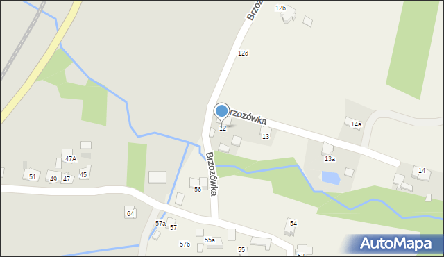 Brzozówka, Brzozówka, 12, mapa Brzozówka