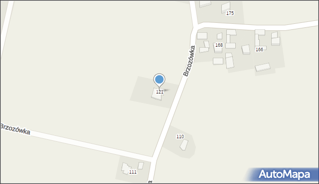 Brzozówka, Brzozówka, 121, mapa Brzozówka