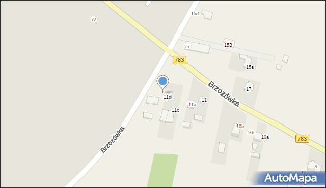 Brzozówka, Brzozówka, 12a, mapa Brzozówka