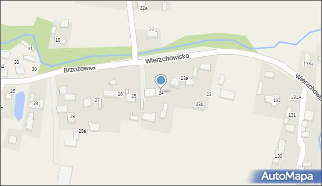 Brzozówka, Brzozówka, 24, mapa Brzozówka