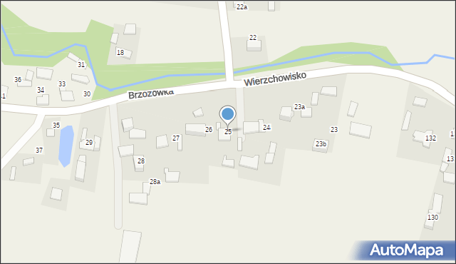 Brzozówka, Brzozówka, 25, mapa Brzozówka