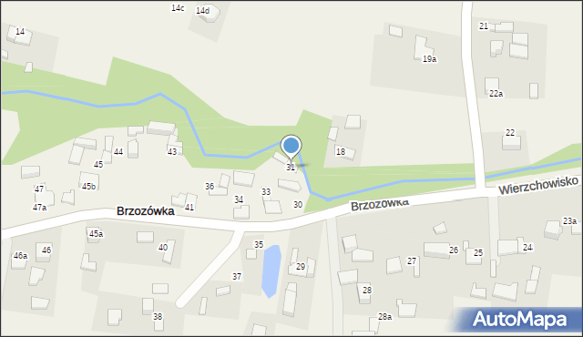 Brzozówka, Brzozówka, 31, mapa Brzozówka