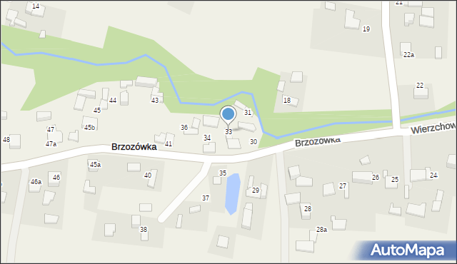 Brzozówka, Brzozówka, 33, mapa Brzozówka