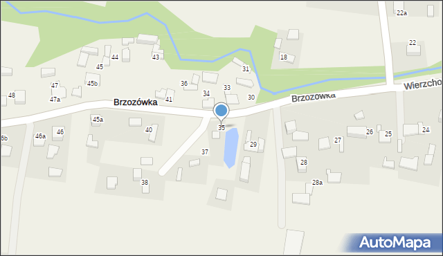Brzozówka, Brzozówka, 35, mapa Brzozówka