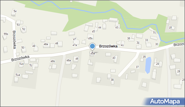 Brzozówka, Brzozówka, 45a, mapa Brzozówka