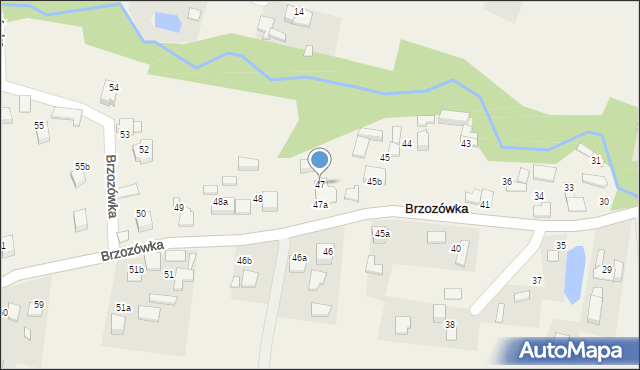 Brzozówka, Brzozówka, 47, mapa Brzozówka