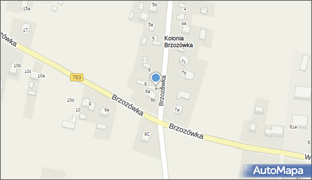 Brzozówka, Brzozówka, 7, mapa Brzozówka