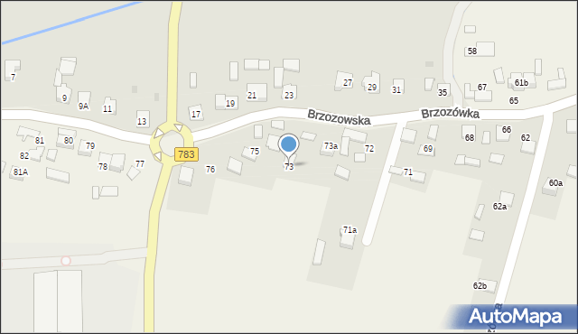 Brzozówka, Brzozówka, 73, mapa Brzozówka