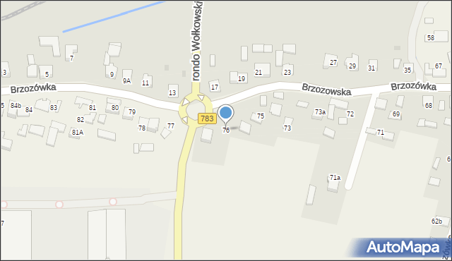 Brzozówka, Brzozówka, 76, mapa Brzozówka