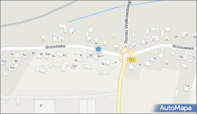 Brzozówka, Brzozówka, 79, mapa Brzozówka