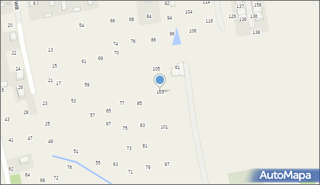 Brzozówka, Brzozowa, 103, mapa Brzozówka