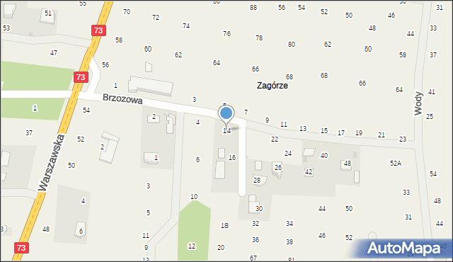 Brzozówka, Brzozowa, 14, mapa Brzozówka