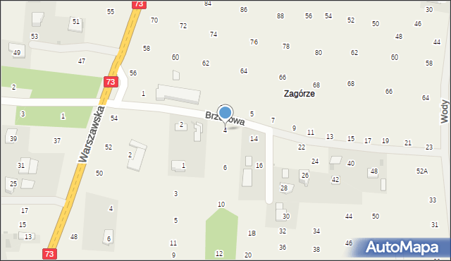 Brzozówka, Brzozowa, 4, mapa Brzozówka