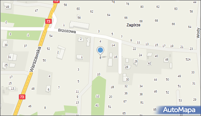 Brzozówka, Brzozowa, 6, mapa Brzozówka