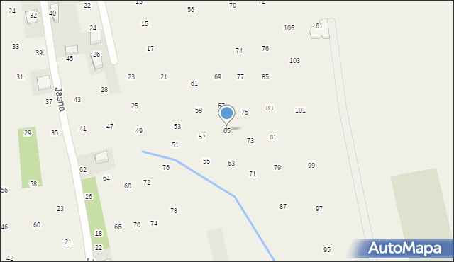 Brzozówka, Brzozowa, 65, mapa Brzozówka