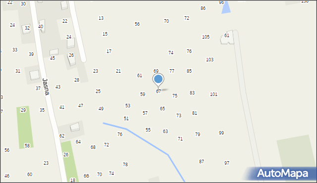 Brzozówka, Brzozowa, 67, mapa Brzozówka