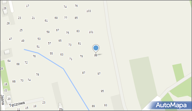 Brzozówka, Brzozowa, 99, mapa Brzozówka