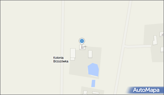 Brzozówka, Brzozówka, 11, mapa Brzozówka